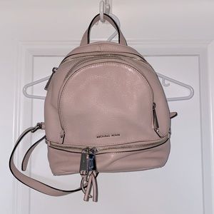 Pink Michael kors backpack